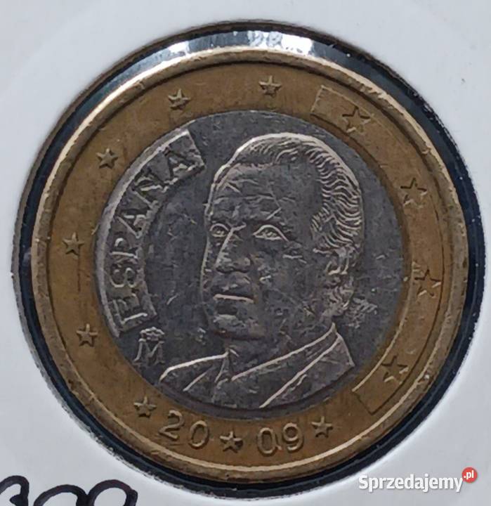 1 Euro Hiszpania 2009 r Numizmatyka Konin