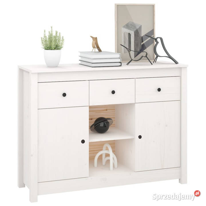 Szafka biała 100x35x745 drewno sosnowe WM814550 Warszawa