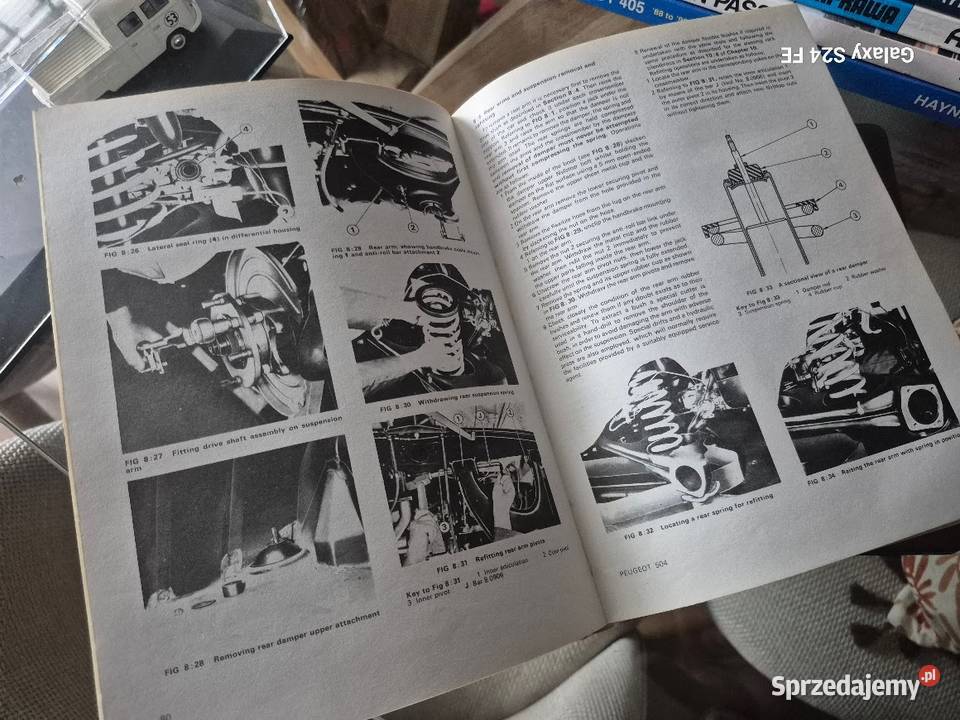 Peugeot 504 książka workshop manualnaprawa podlaskie Białystok