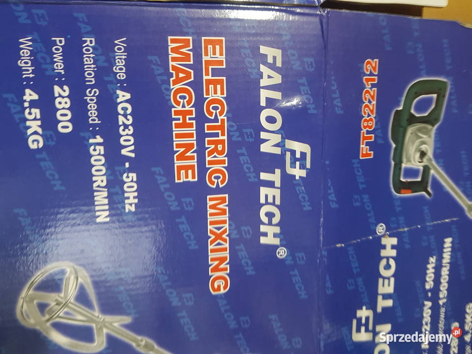 Mieszadło elektryczne do zapraw kleju FALON TECH Narzędzia Głogowa