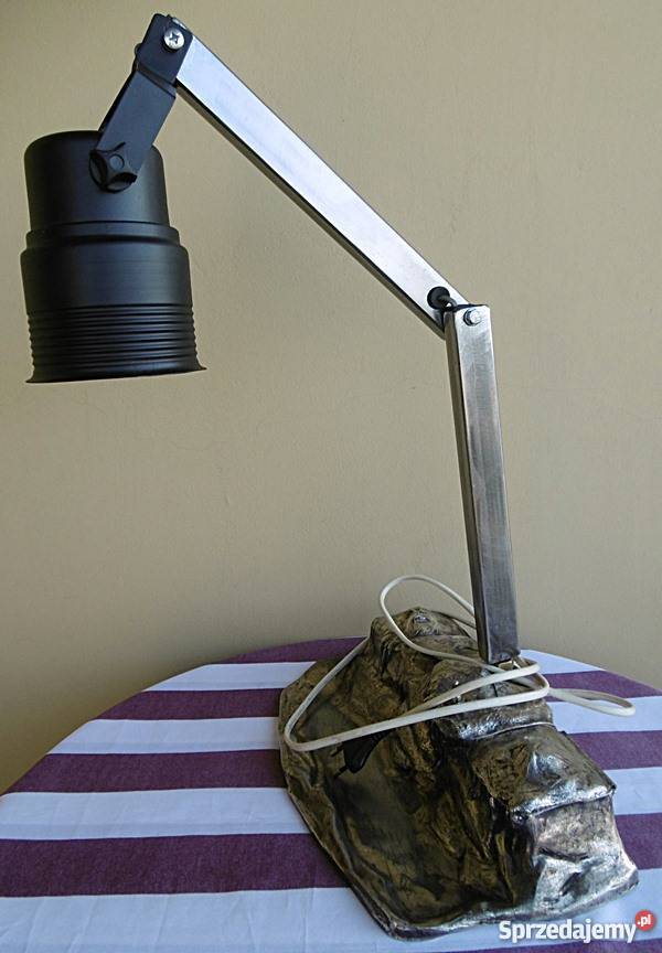 Lampa metalowa oryginalna na biurko E 27 Oświetlenie