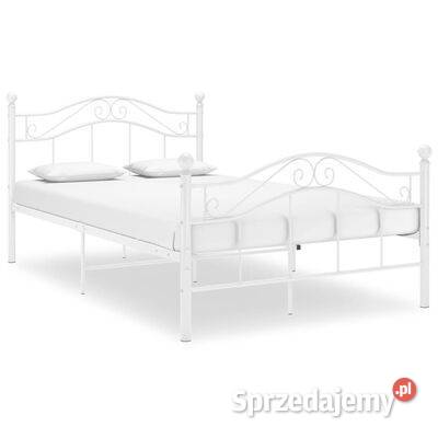 vidaXL Rama łóżka biała metalowa 120 x 200 Warszawa