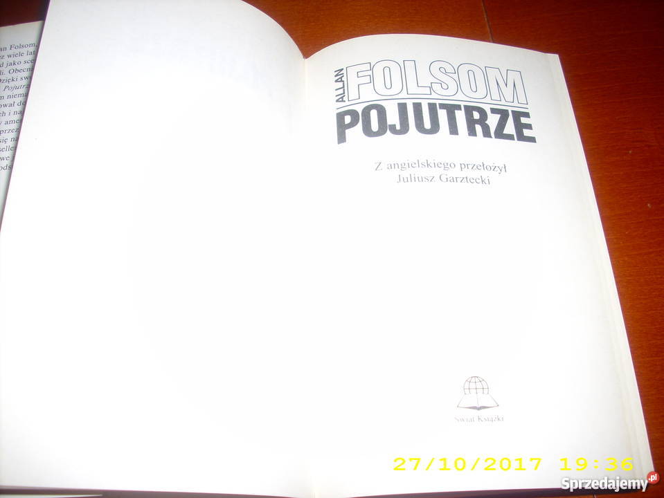 Pojutrze Allan Folsom js Szczecin sprzedam