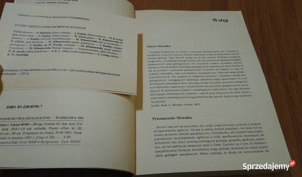 Słownik geologii dynamicznej Wojciech Gdańsk