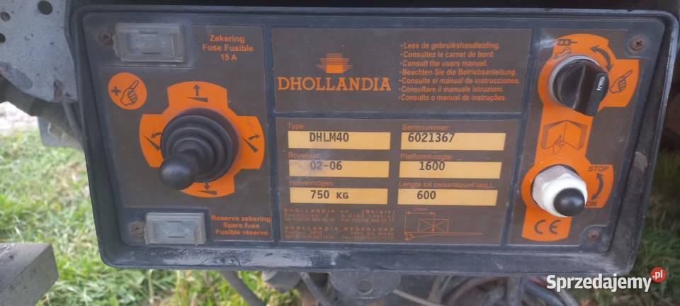 kontener aluminiowy z windą 750 Dholandia Pozostałe Żerdź