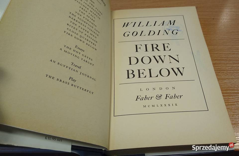 Fire down below William Golding Gdańsk sprzedam