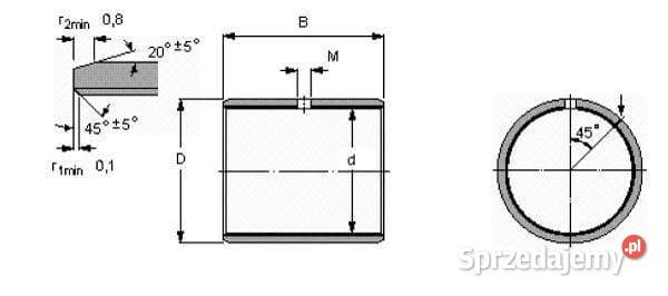 Tuleja ślizgowa 6065x60 mm stalPOM SKF Do maszyn uprawowych małopolskie