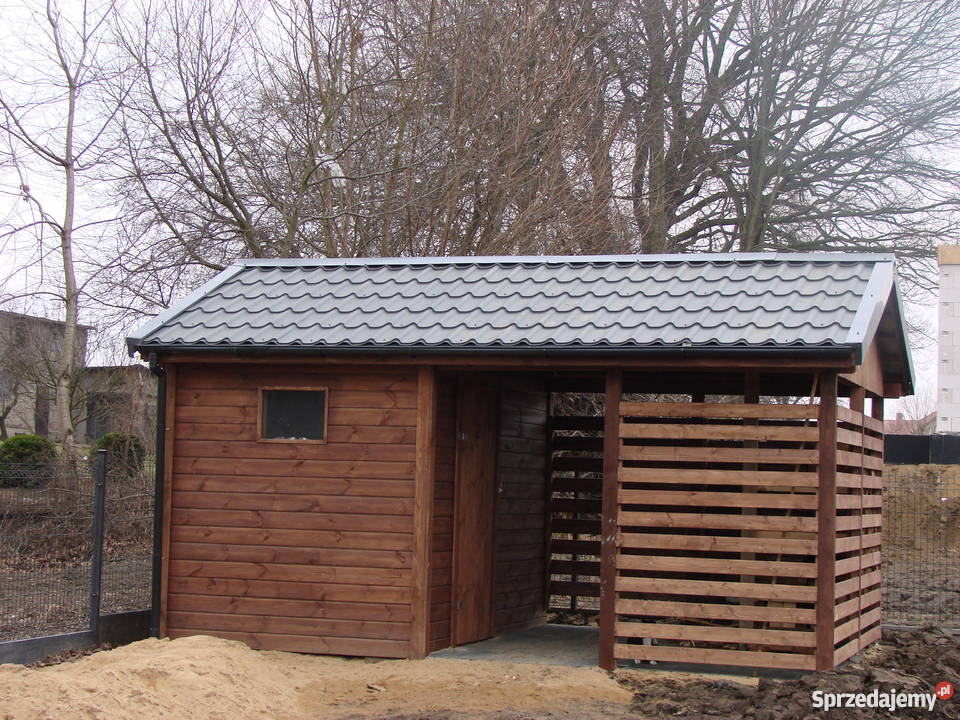 Domek ogrodowy z drewutnią 3x5 m