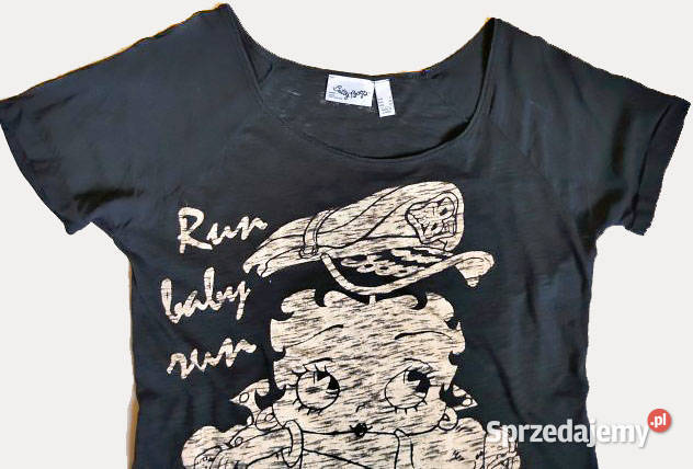 MANGO jeans Betty Boop bluzka Tshirt czarny Mango pomorskie Gdańsk