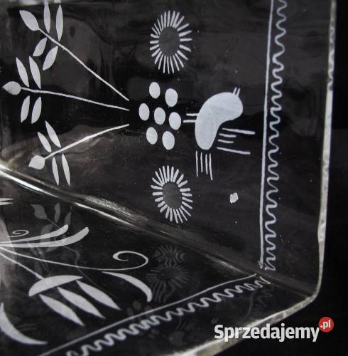 Piękny wazon wzór cięty i trawiony zachodniopomorskie