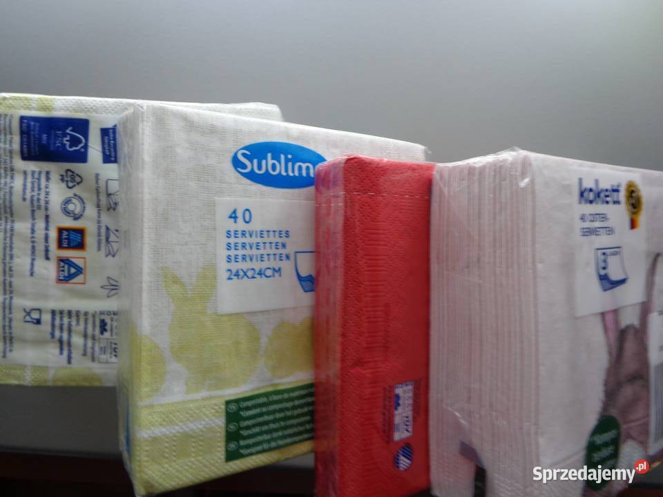 serwetki papierowe 4 opakowania wielkopolskie Poznań
