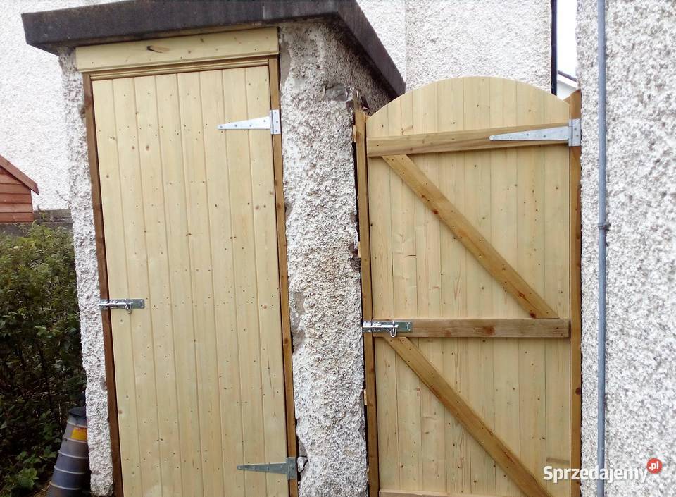 Drzwi Drewniane do Budynków Gospodarczych Ząbrowo