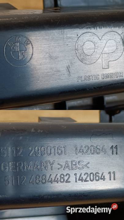 BMW X1 E84 ŚLIZG MOCOWANIE ZDERZAKA ŚRODKOWY TYŁ osobowe Pleszew