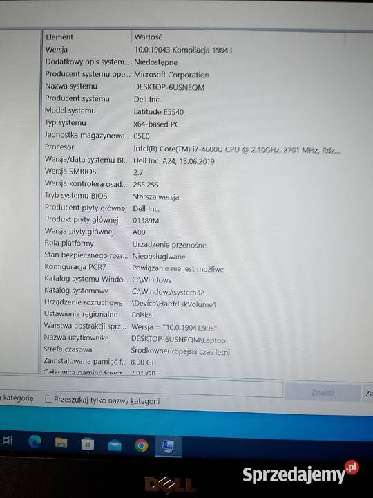 Laptop DELL Latitude E5540 I7 FULL HD SSD Laptopy i netbooki sprzedam