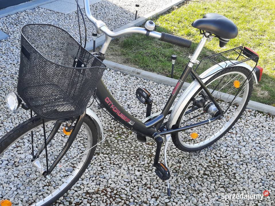 rower damka aluminiowy koła 26 z koszykiem Miejskie