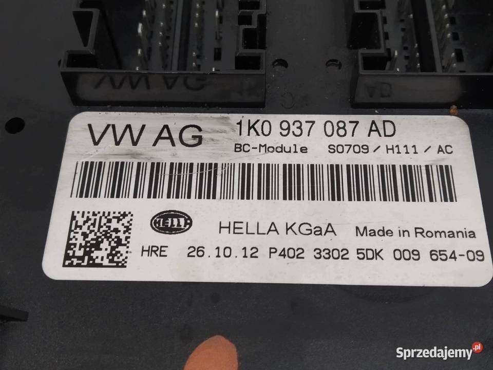 MODUŁ KOMFORTU 1K0937087AD Skoda Octavia II