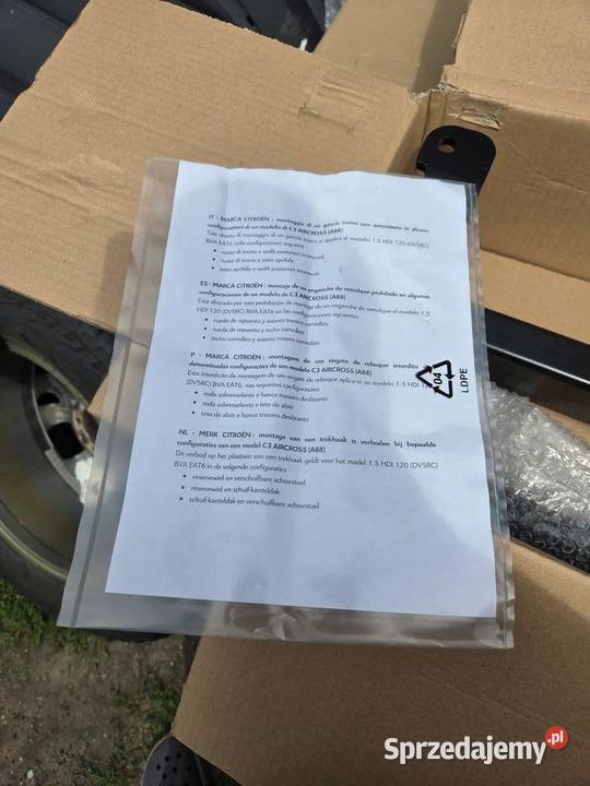 Hak holowniczy Opel Crossland X 1659319880 dolnośląskie sprzedam