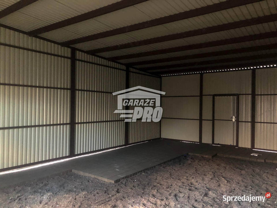 Hala Garaz blaszany 6x7 Brama dwuskrzydłowa Mysłowice