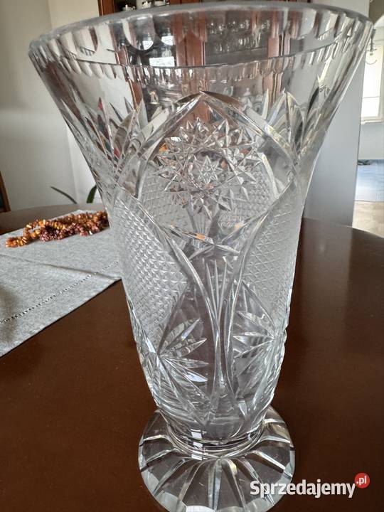 Wazon kryształowy z czasów PRL Vintage kolekcja Częstochowa sprzedam