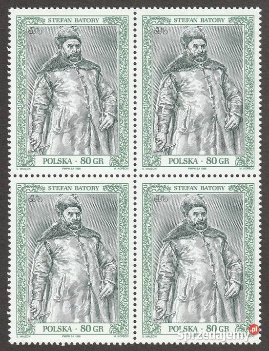 POLSKA STEFAN BATORY 1998 CZYSTE Antyki, Sztuka, Kolekcje łódzkie Łódź