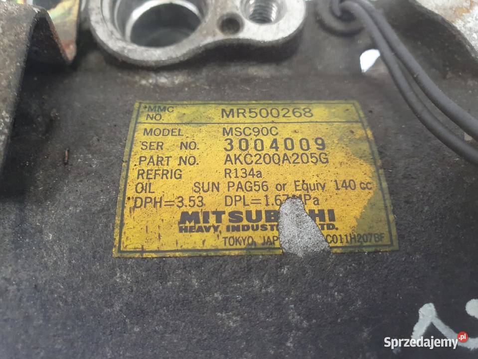 SPRĘŻARKA KLIMATYZACJI Mitsubishi Galant VIII 20 lubelskie Chełm sprzedam