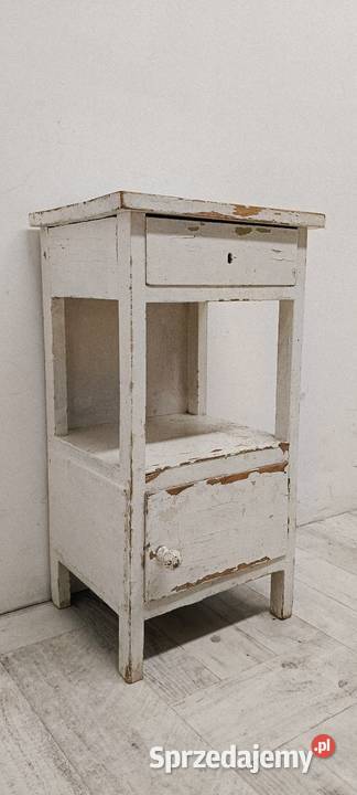 szafka nakastlik nocna drewniana vintage stara