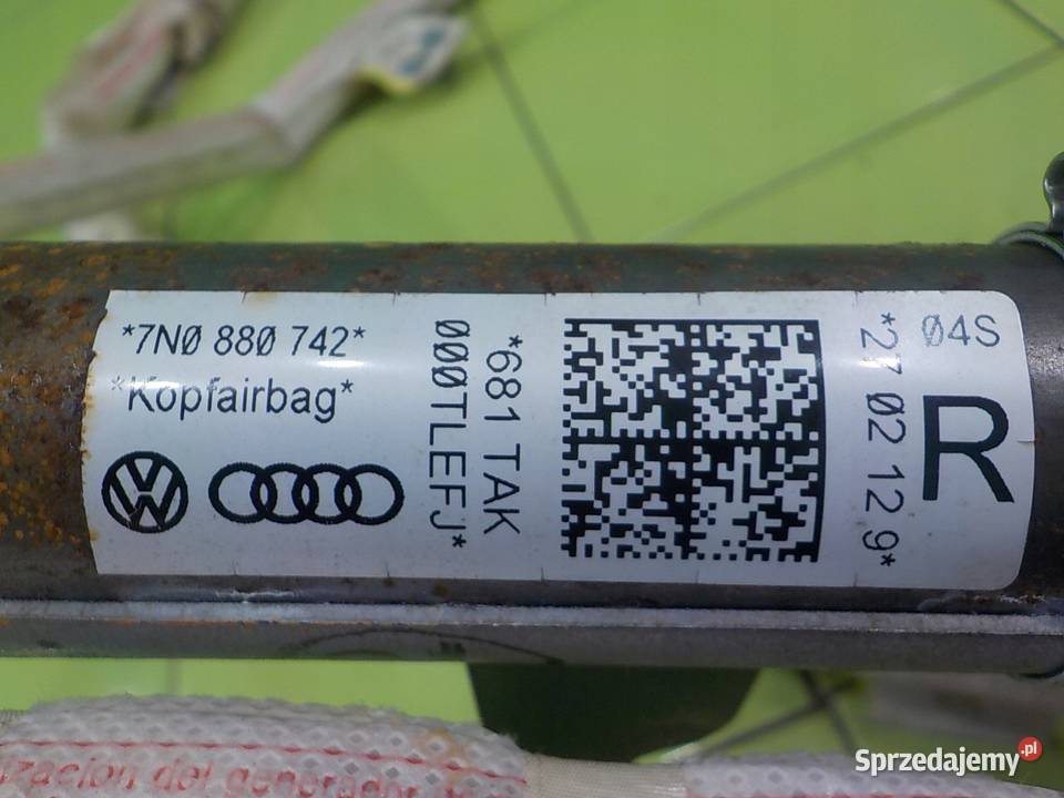 VW SHARAN II 20 TDI 12r 5D kurtyna powietrzna osobowe