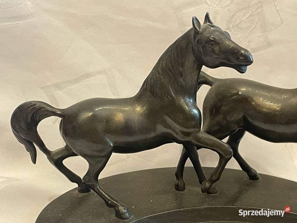 Cynkal bązowiony figura koni Kraków sprzedam