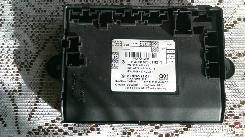 Moduły drzwi Mercedes W 221 A 0008700192 Tarnów sprzedam