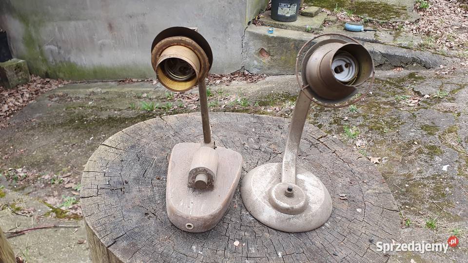 Stare lampki kinkiety przedwojenne powojenne Warszawa
