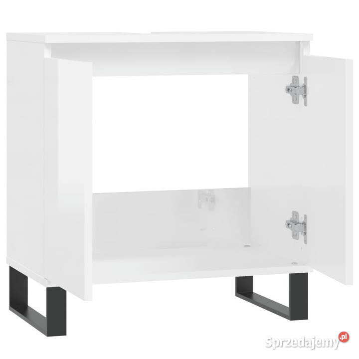 Szafka łazienkowa biała wysoki połysk 58x33x60 mazowieckie Warszawa
