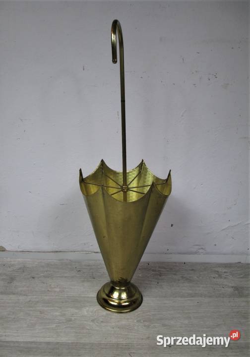 Mosiężny parasolnik lata 70
