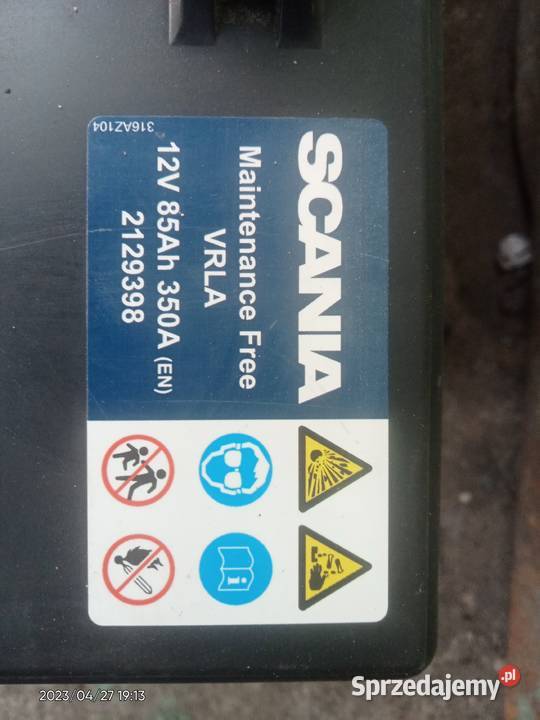 Akumulator żelowy Exide VRLA 85Ah 350A Scania Łódź