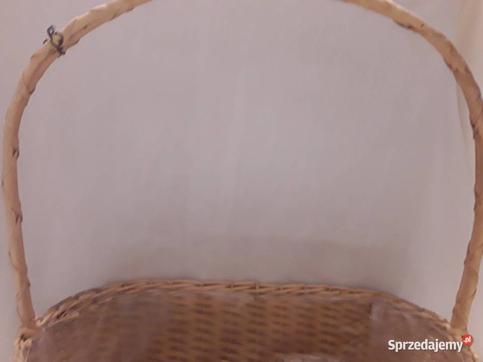 KOSZYK STOJACY OZDOBNY wiklina osłonka na kwiaty Zamość