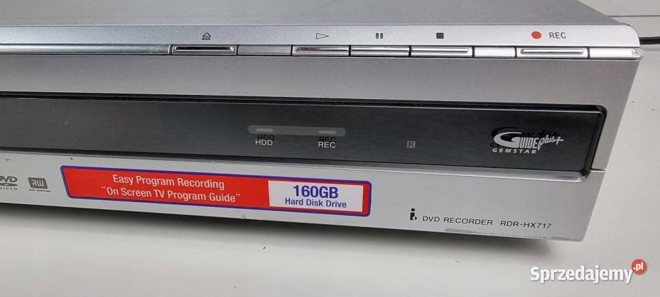 SONY CD RDR hx 717 Nagrywarka DVD HDD odtwarzacz Międzychód