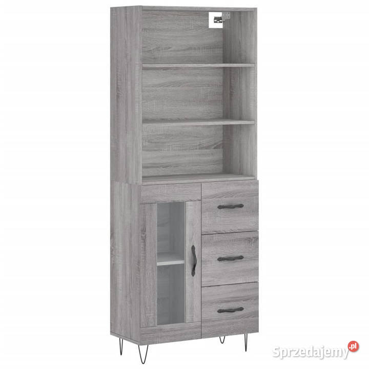 Witrynka szary dąb sonoma 695x34x180 materiał mazowieckie Warszawa