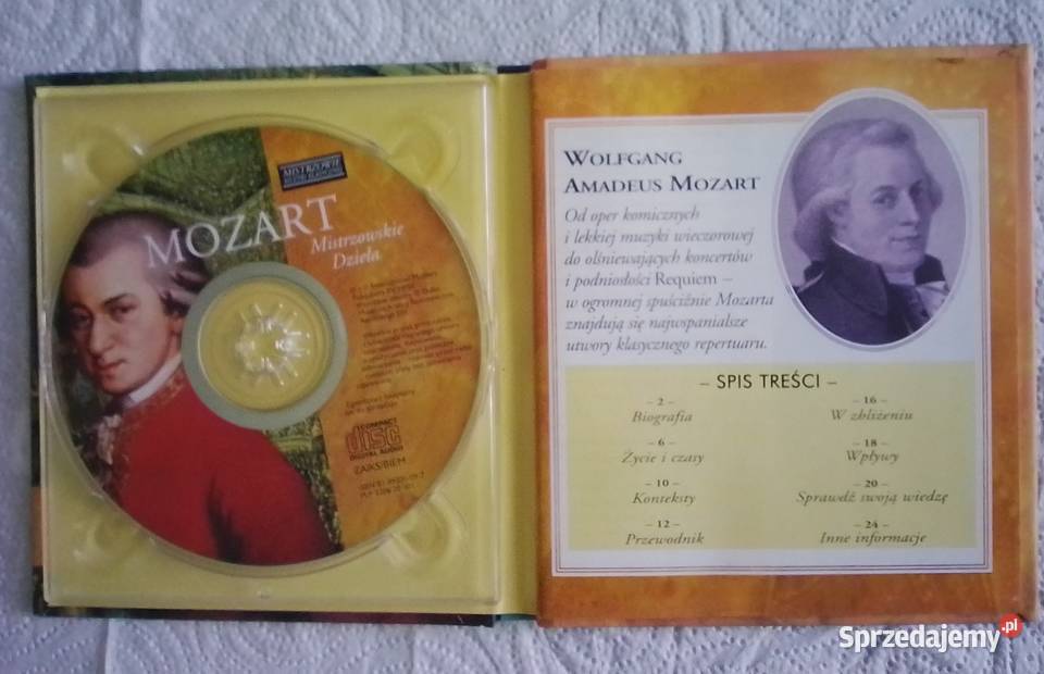 Wolfgang Amadeusz Mozart Płyta cd Gdynia