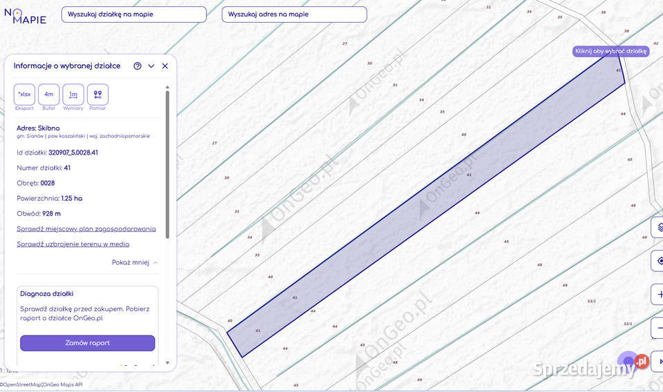 Działki rolne Łąki 15 ha Skibno 15000m2 Sprzedaż zachodniopomorskie