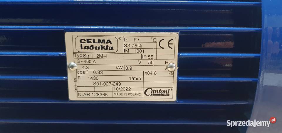 Silnik elektryczny 400V Celma Indukta Sg112M4 Swarzędz sprzedam