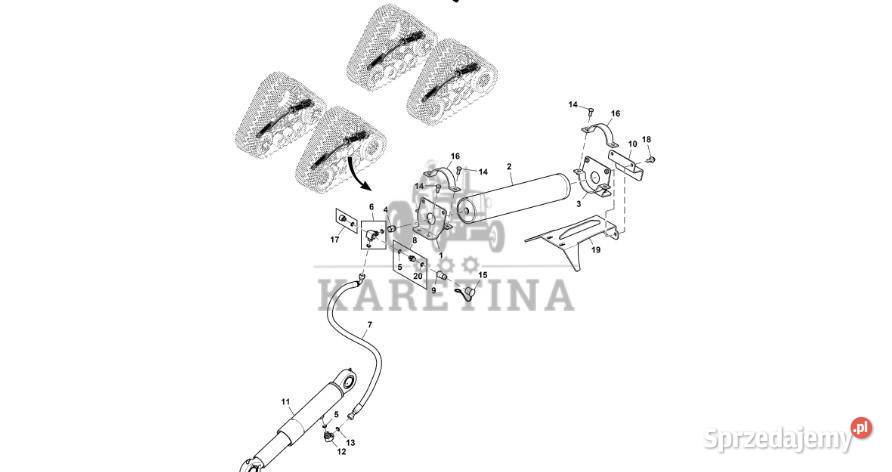 John Deere 9470RX Akumulator hydrauliczny Jastrzębniki