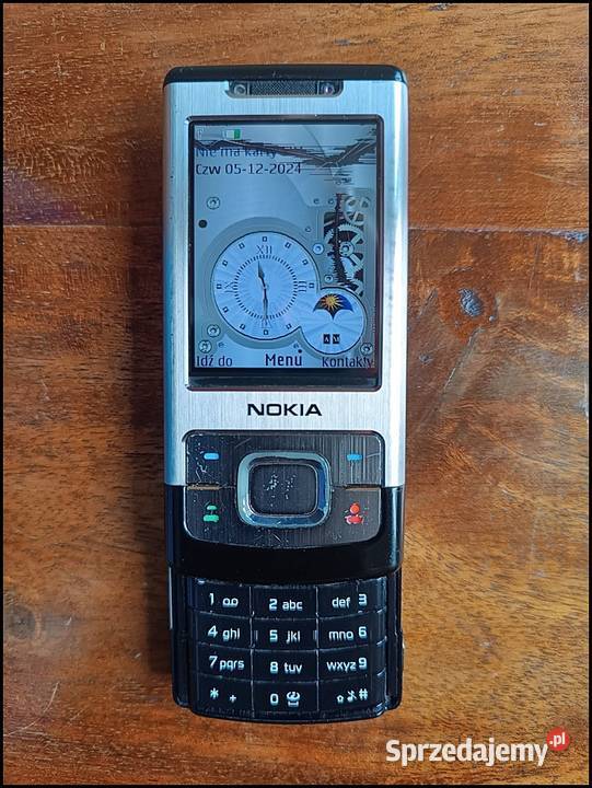 Telefon NOKIA 6500 slide zestaw Okazja Warszawa