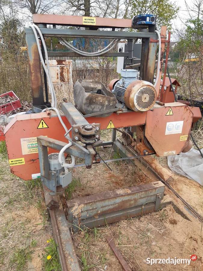 Trak tasmowy do drewna mało używany