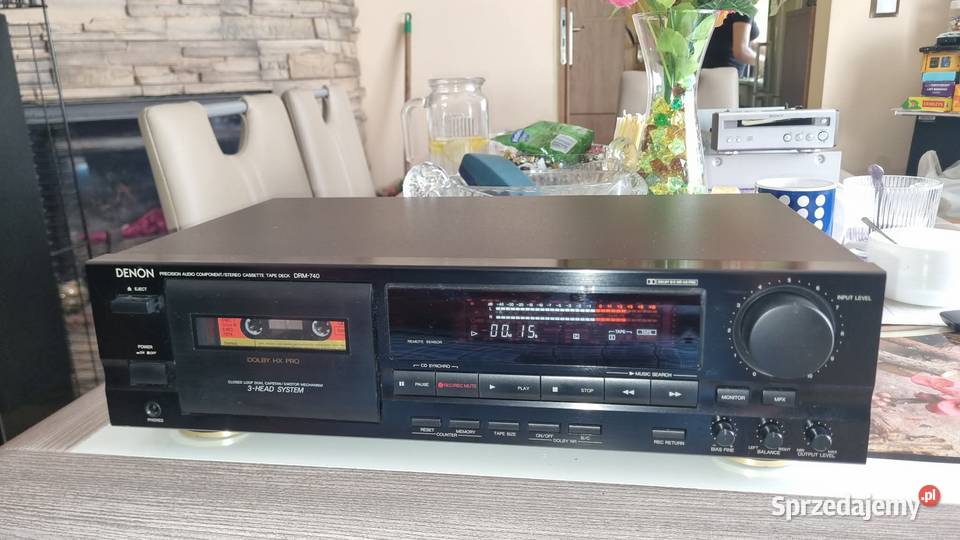 Magnetofon Denon DRM740 3Head Dolby B C MPX Warta