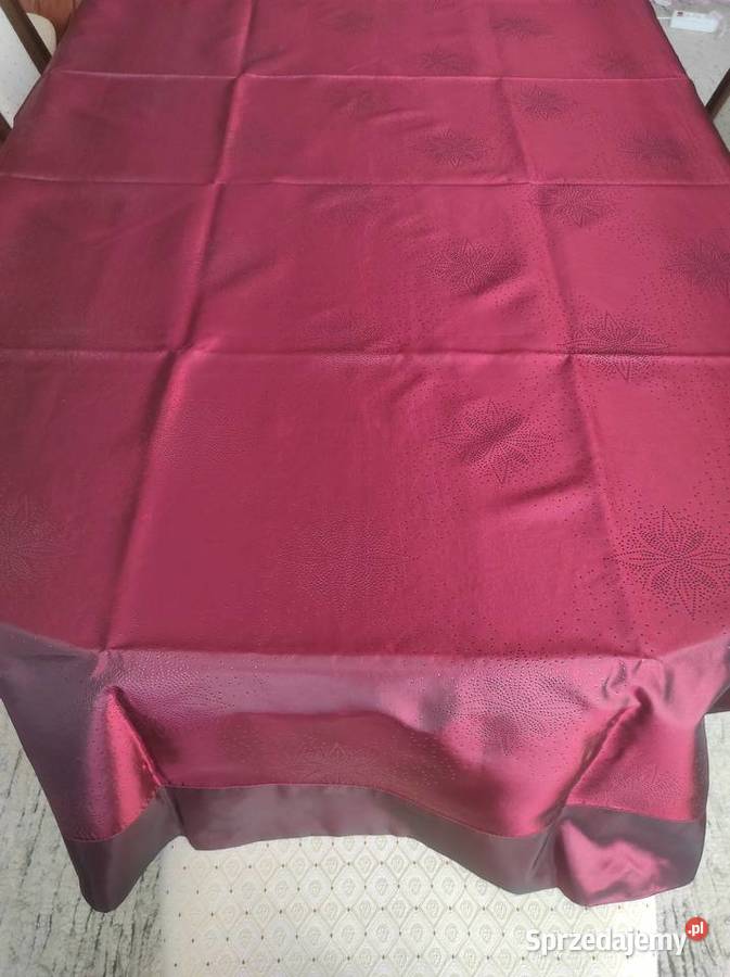 Obrus duży bordowy 220x110 Białystok