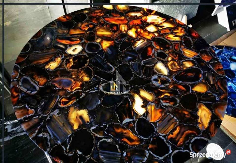 Blat Agat BlueBlack stolik kawowy z Bielany Wrocławskie