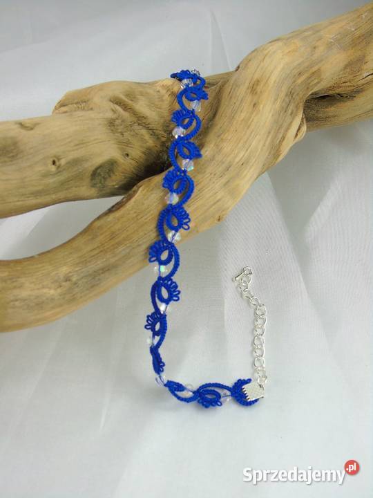 Bransoletka koronkowa Wiśniowa