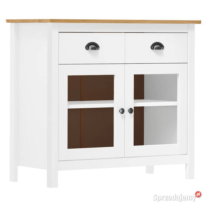 Komoda Hill biała 90x40x80 lite drewno sosnowe mazowieckie Warszawa