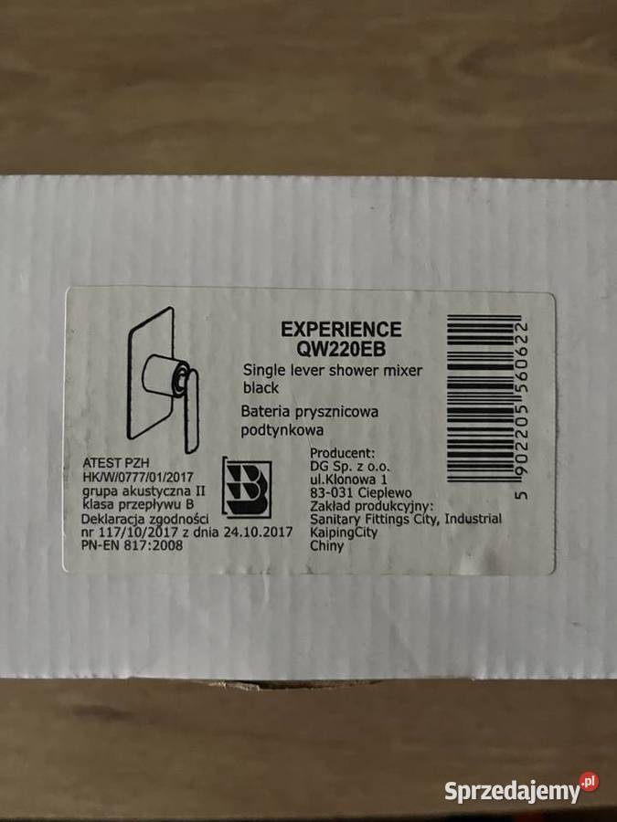 Kohlman Experience Black bateria natryskowa Poznań