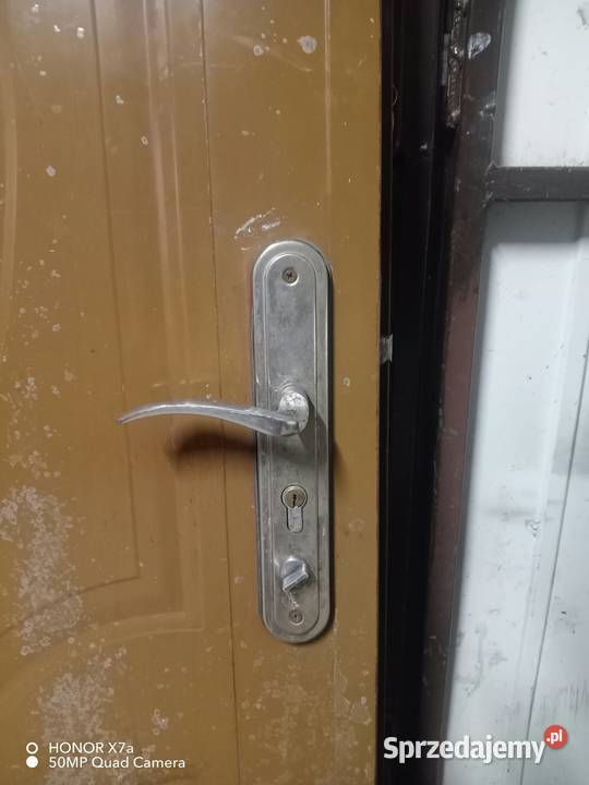 Drzwi wejściowe prawe 183 wys 77 sz bez futryny Kielce sprzedam