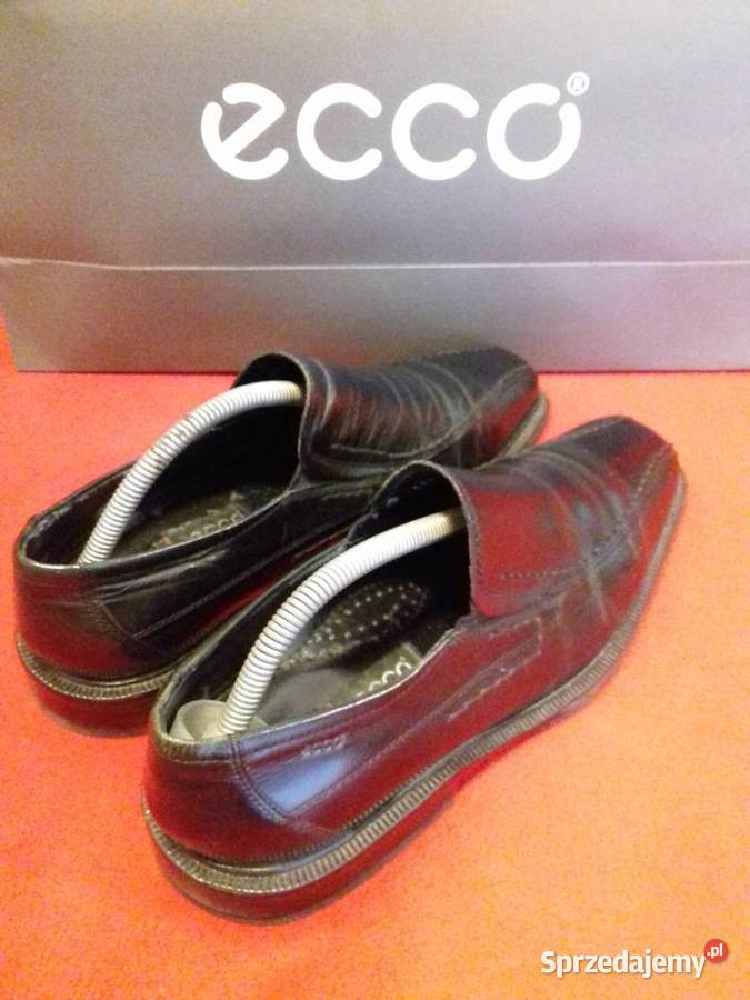 Pantofle Ecco slip on skórzana podeszwa Warszawa